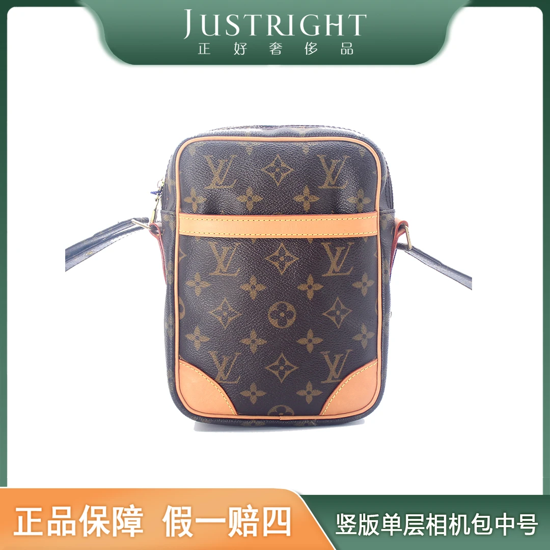 修复品【正品质检】LouisVuitton/竖版单层相机包中号/后换植鞣革