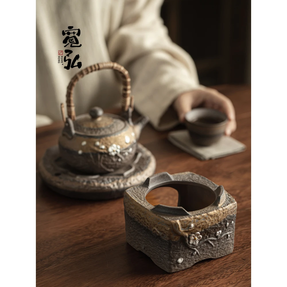 尚庄温茶器烤茶炉蜡烛底座古早烧功夫茶具加热暖茶煮茶壶普洱茶套
