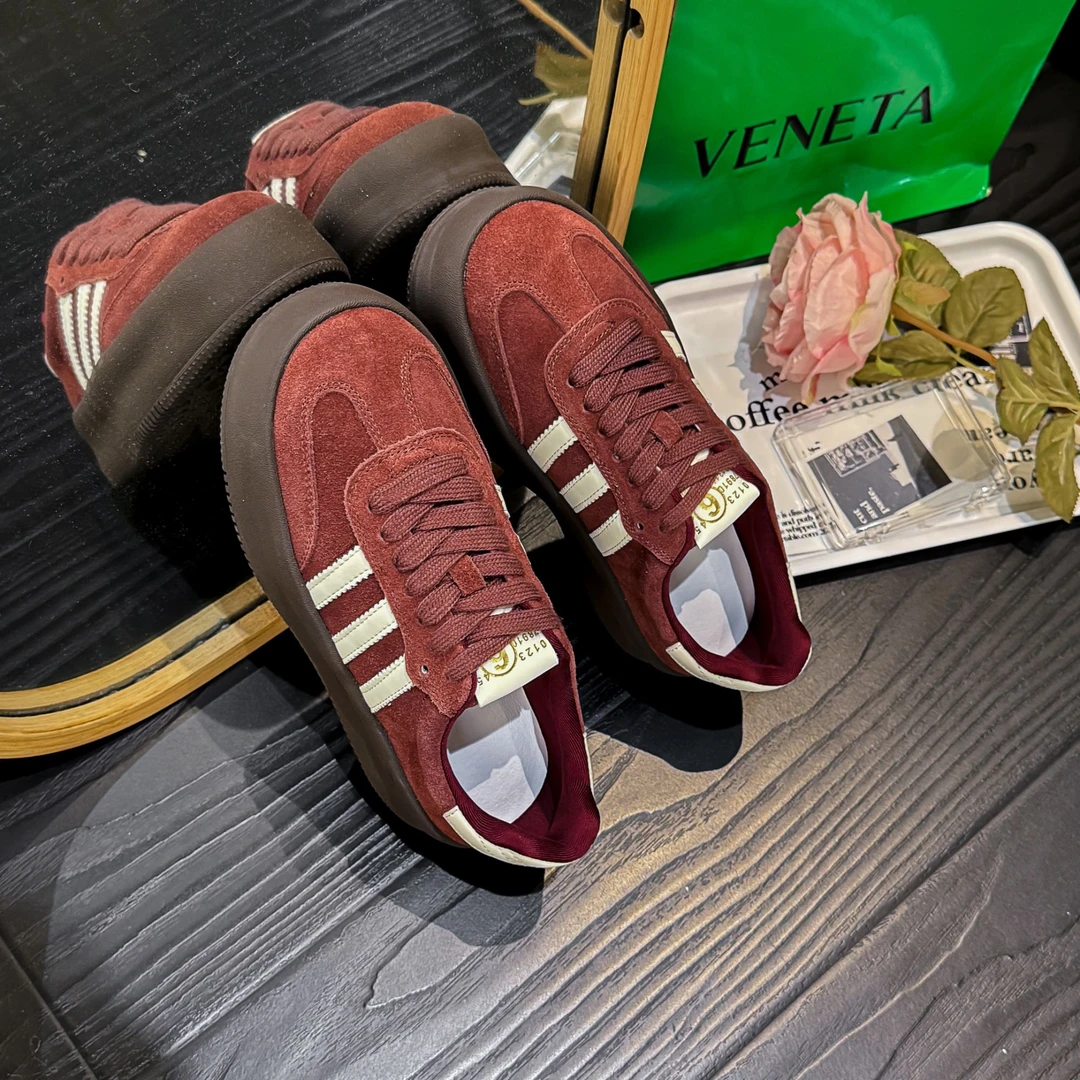 新款潮流百搭真皮单里时尚德训鞋1193-3