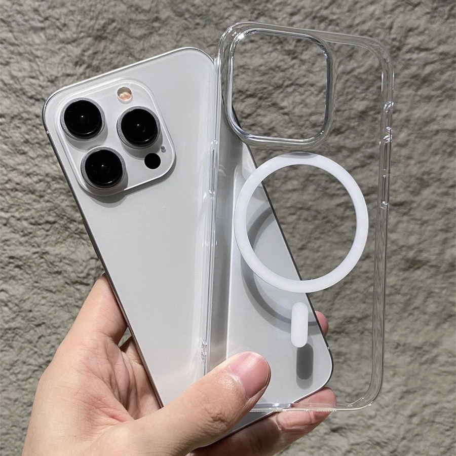 适用于苹果系列 高透透明手机壳简约还原裸机手感 MagSafe磁吸款