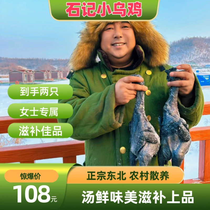 乌鸡两只4.5斤左右 包冰率不含冰