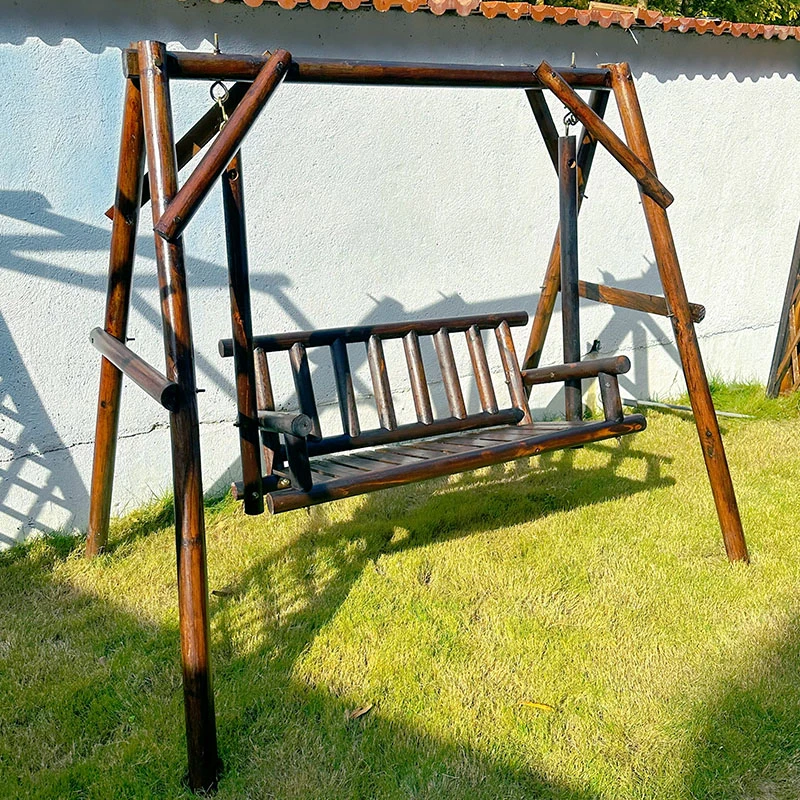 【升级 实木秋千】户外秋千防腐实木成人吊椅室内外庭院荡秋千摇椅