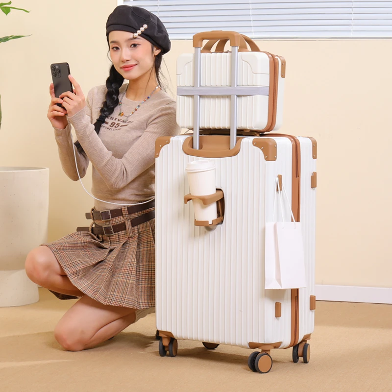 【嗨囤校园】行李箱大学生高颜值旅行拉杆箱密码箱万向静音轮608款