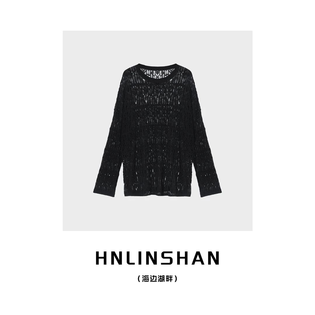 【清】【海边湖畔】24夏新款镂空针织人鱼罩衫LS20419210