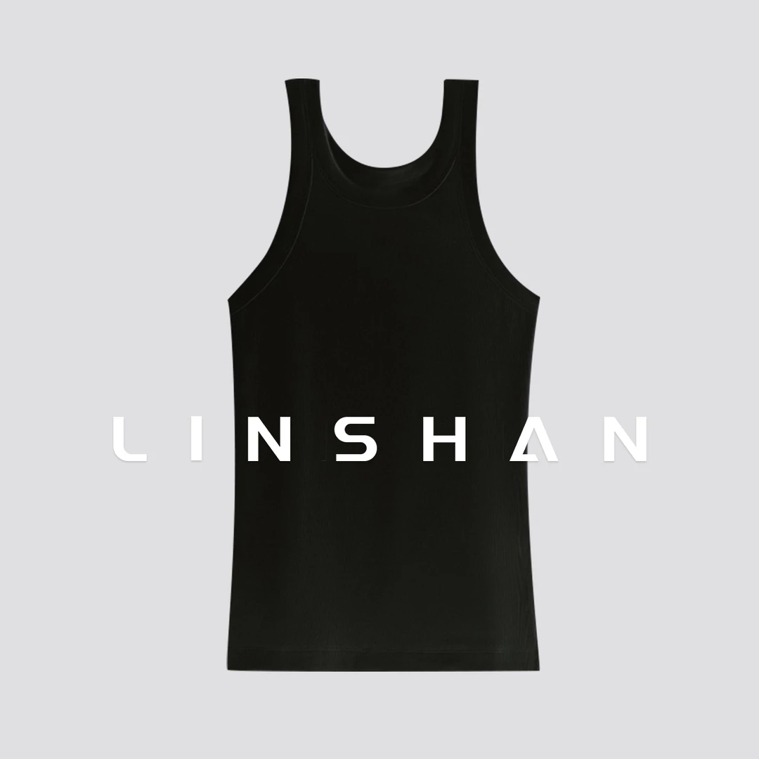 【清】棉质紧身圆领罗纹背心内搭TOT同款力量感休闲23218405