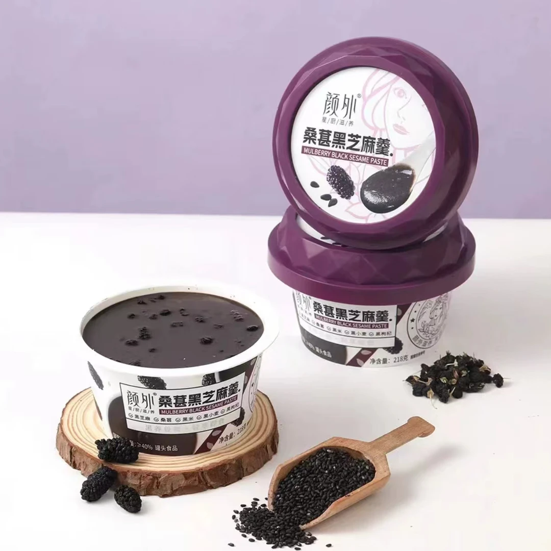 【2025年3月25日】颜外桑葚黑芝麻羹218g*6碗