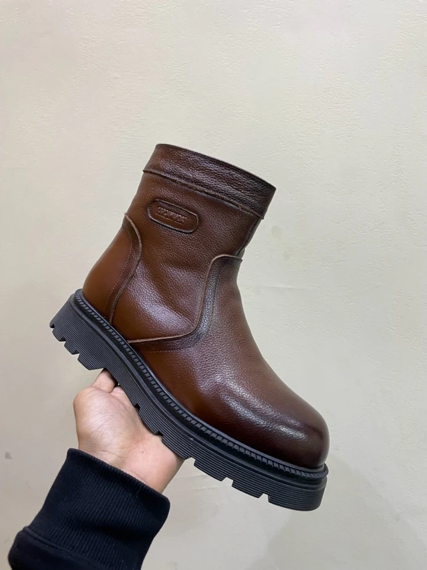 咖啡色牛皮厚底底子