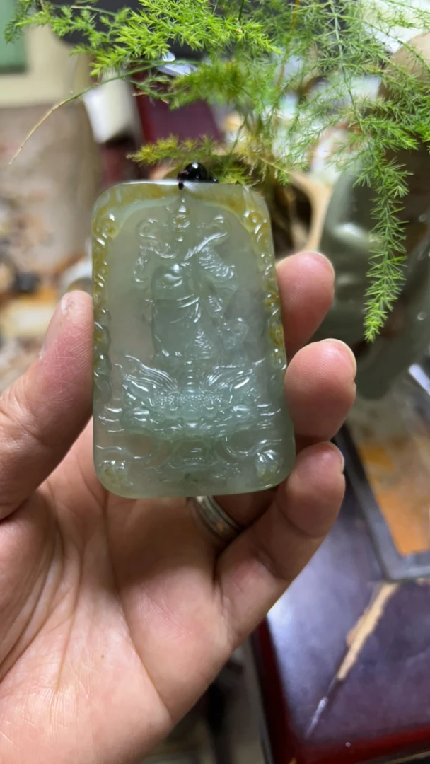 关公（武财神）天然翡翠A货！做工精细！值得拥有