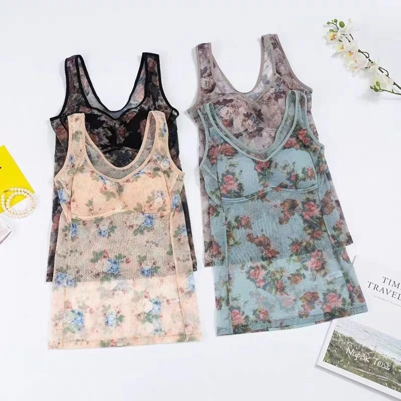 外贸大码胖MM内衣薄款罩杯无钢圈一片式女士长款打底背心免穿文胸