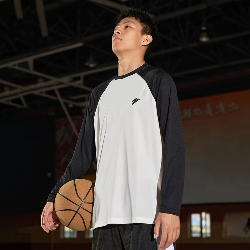 有志者UZIS本色篮球运动长袖男投篮服速干秋透气T恤训练健身上衣