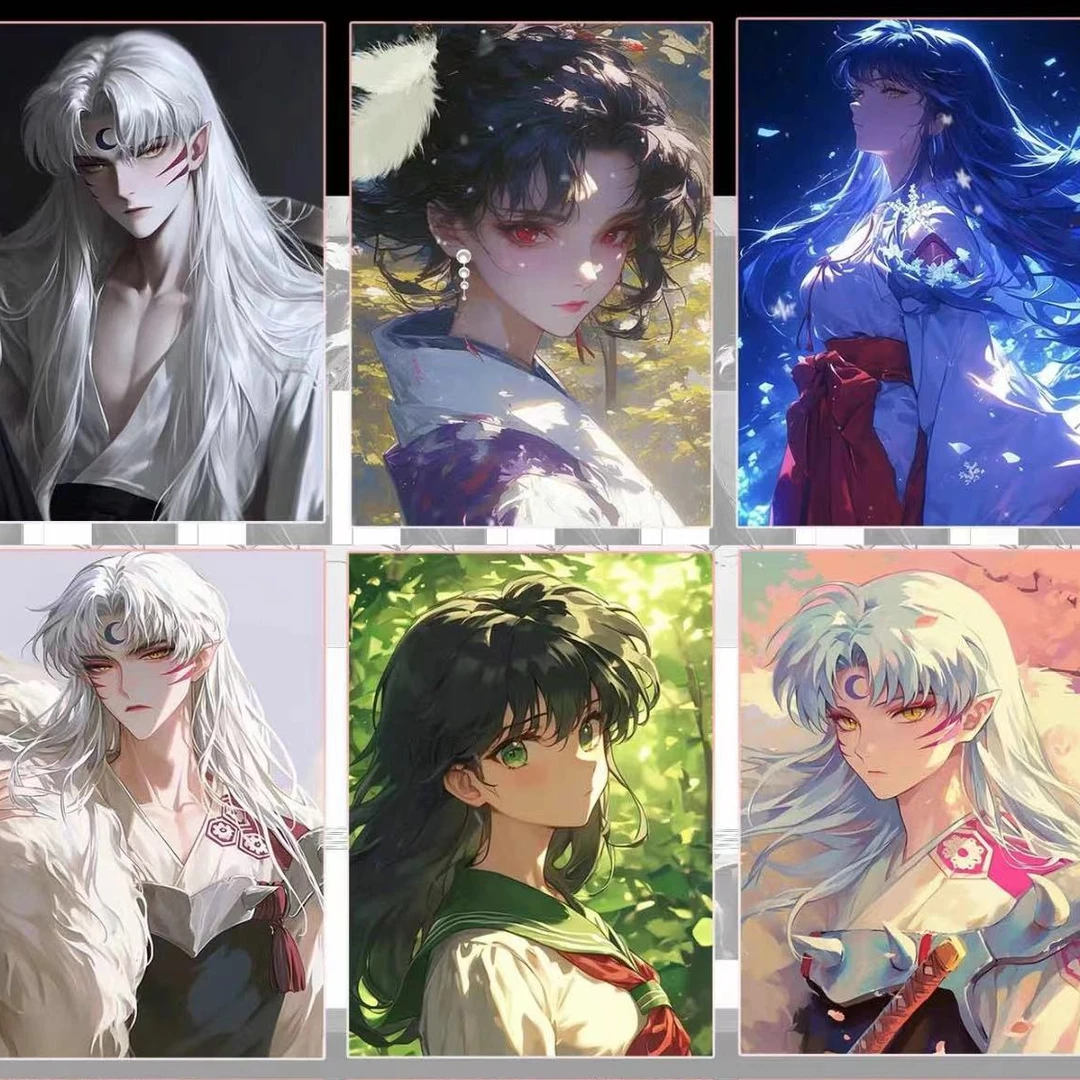 艺境文创【杀生丸与犬夜叉】双面工厚卡 A5大卡 收藏卡牌（默认代拆）