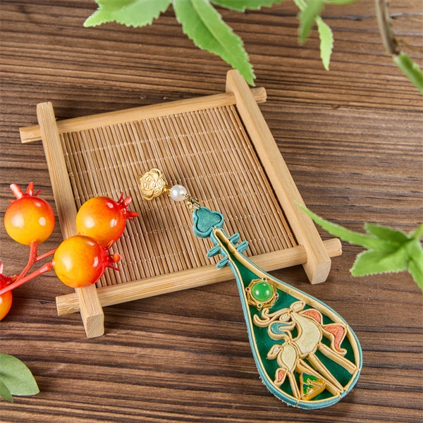 非金属布艺胸针 【九色鹿】琵琶手工时尚盘扣民族风古典压襟配饰