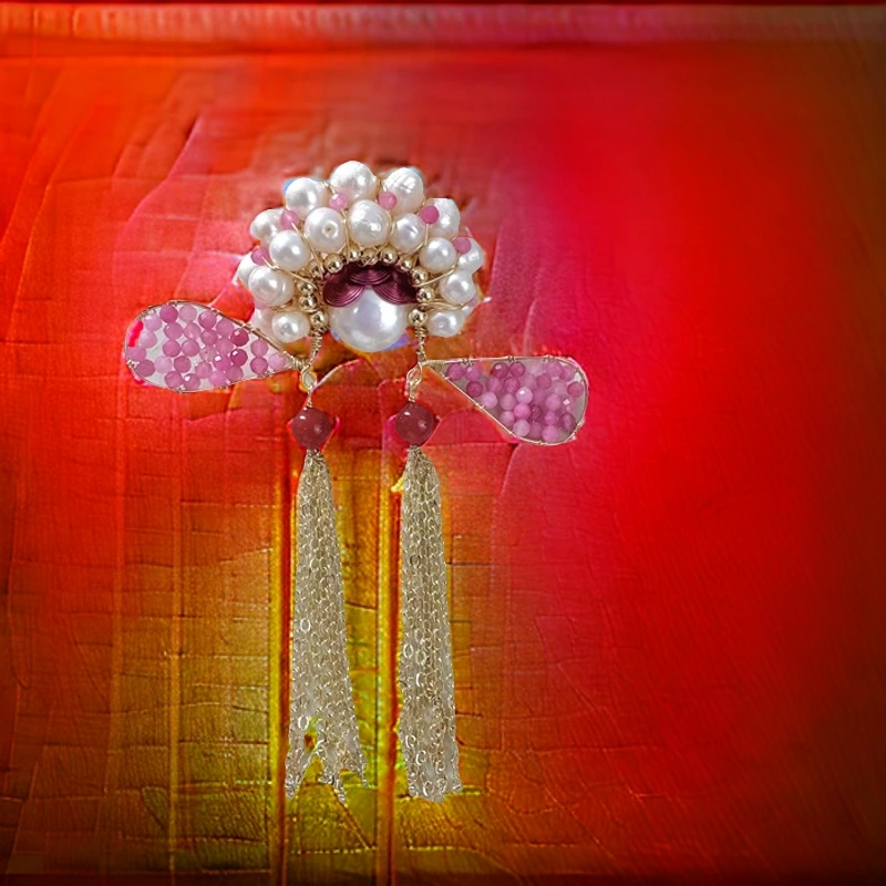 合金胸针 【旗头】新中式胸针吊坠两用中国风超仙仙女手双11爆款作