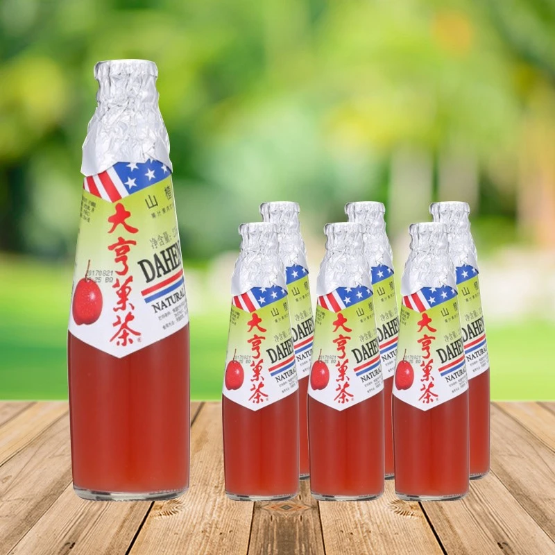 大亨果茶 山楂果汁果肉风味饮品 235ml*6瓶尝新装