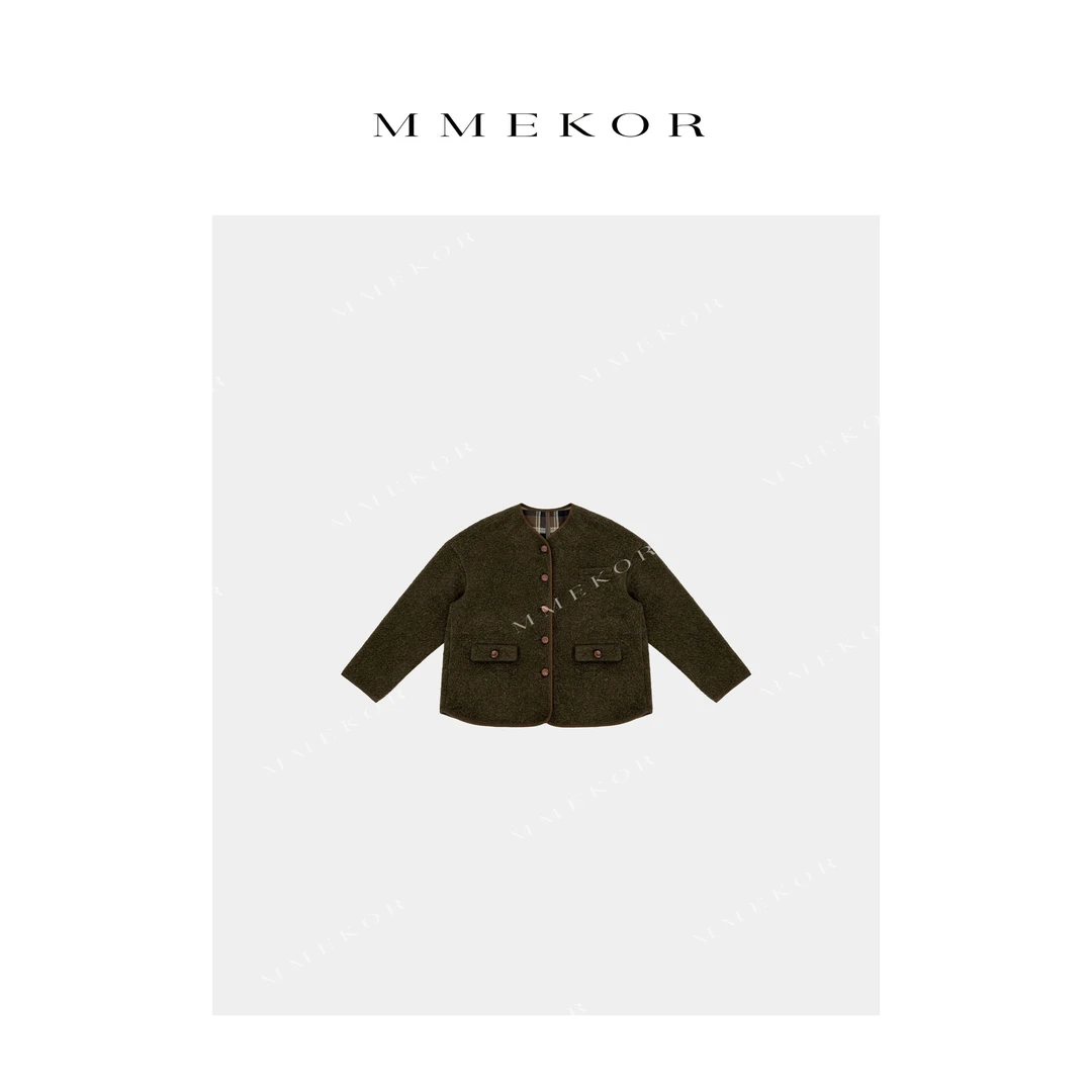 MMEKOR“格温妮丝”外套 静奢老钱风毛呢外套 88726