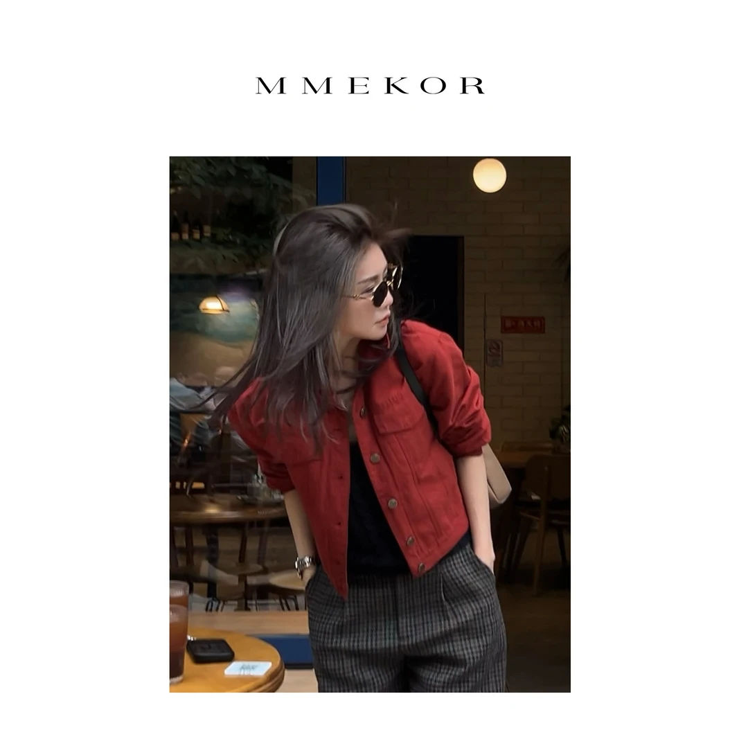 MMEKOR“劳伦主场”外套 普赛克丹宁牛仔上衣 88235