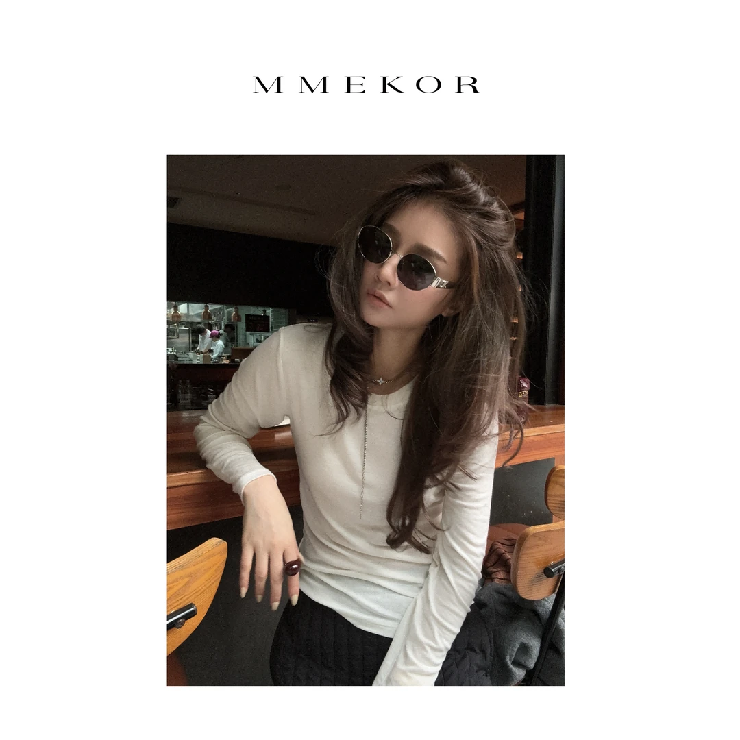 MMEKOR “2.0裸肤t” T恤   职场不费力百搭上衣 88500