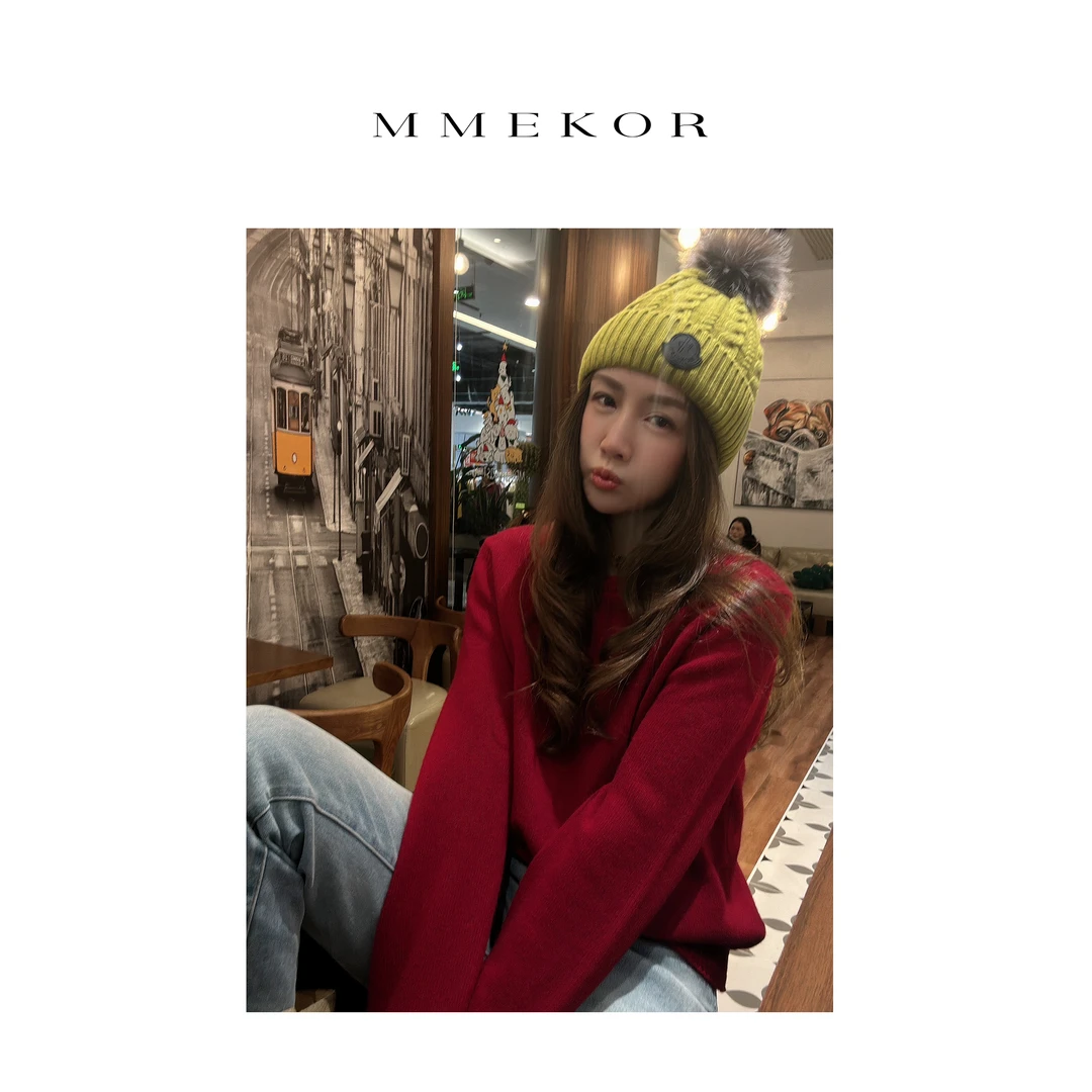 MMEKOR 气质温婉圆领毛衣 87136     百搭风慵懒气质温婉圆领毛衣