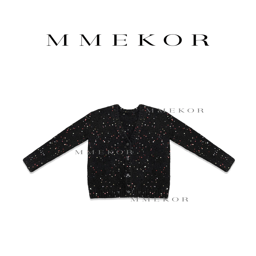 MMEKOR 星光闪闪亮片开衫毛衣 87183     针织星光闪闪开衫毛衣
