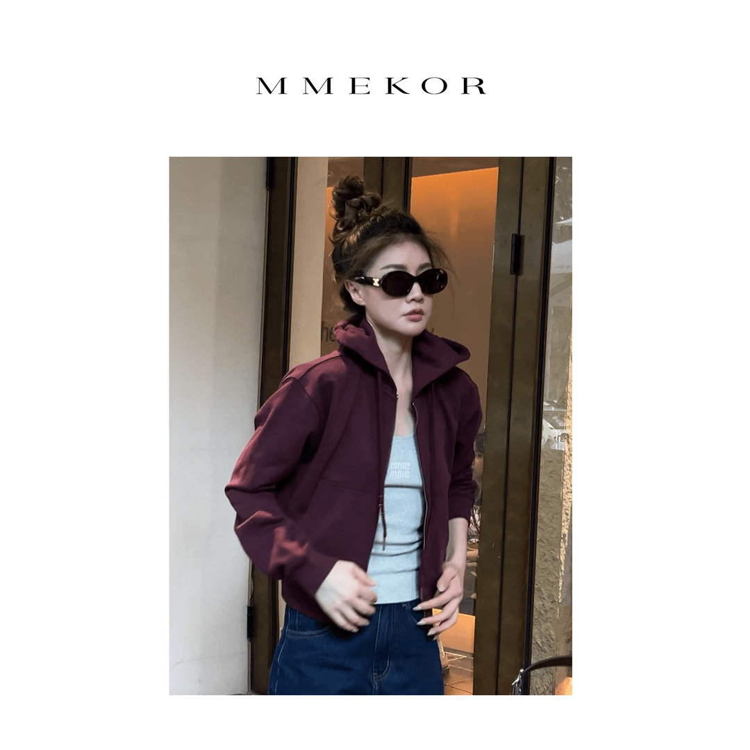 MMEKOR “秀场卫衣” 2024新款活力常青藤百搭时髦外套 88297