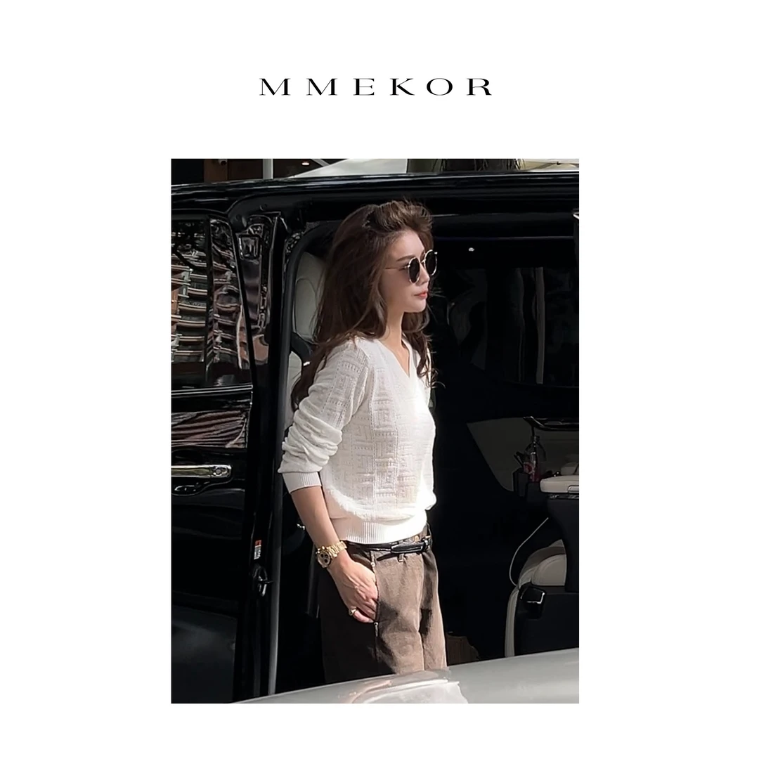 MMEKOR“巴黎吉娜”针织衫 静奢老钱上衣 88200