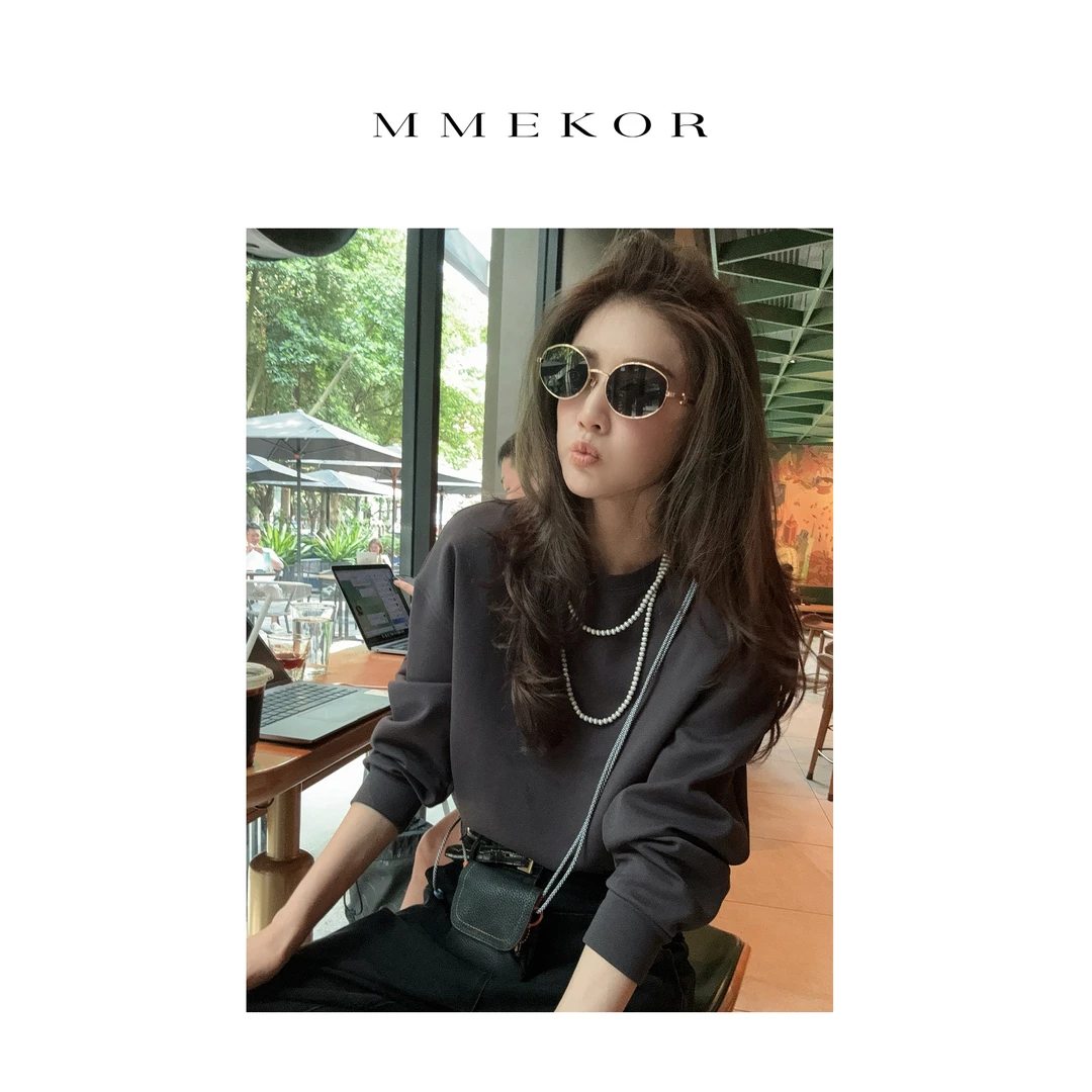 MMEKOR“艺高卫衣” 静奢老钱风休闲百搭上衣 88176