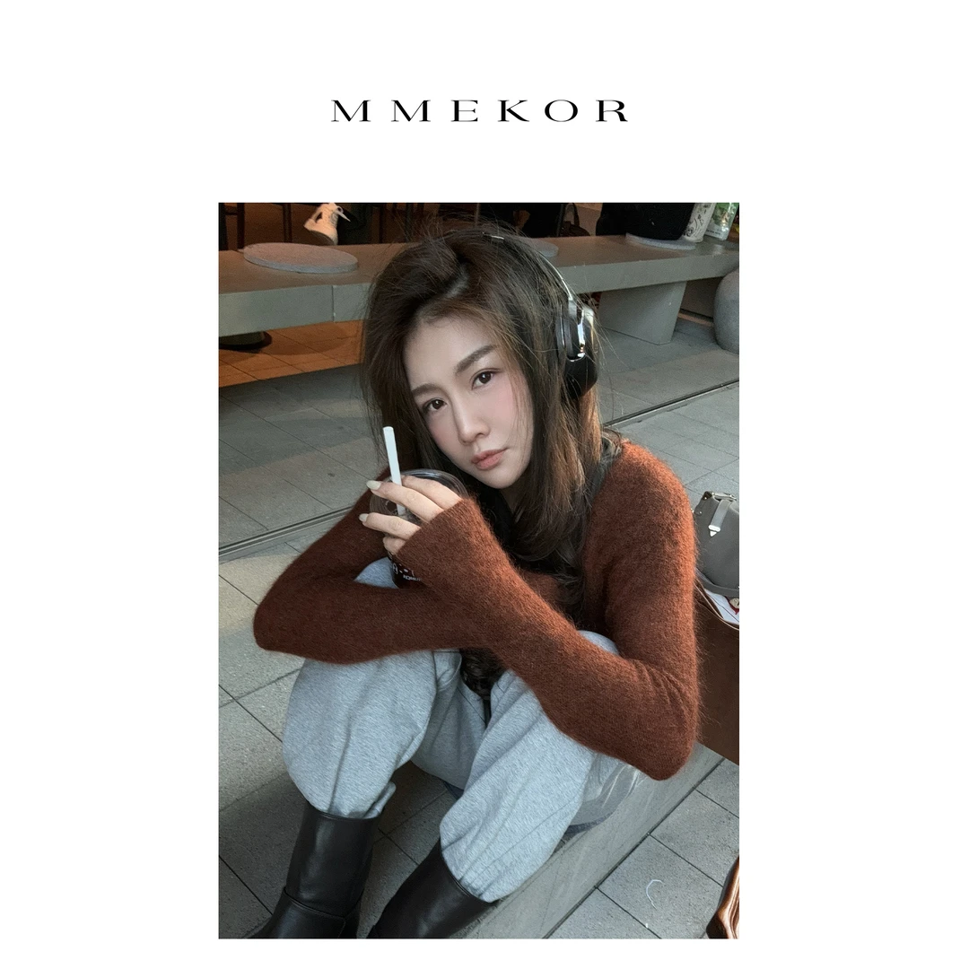 MMEKOR “微醺毛衣”    静奢老钱风百搭上衣88258