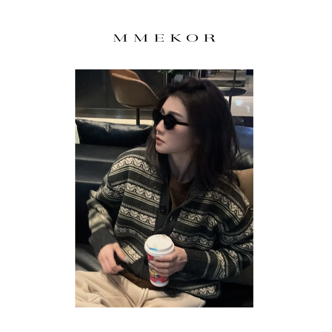 MMEKOR“复古波尔森”毛衣 2025新款摩登街头时髦针织衫 88880