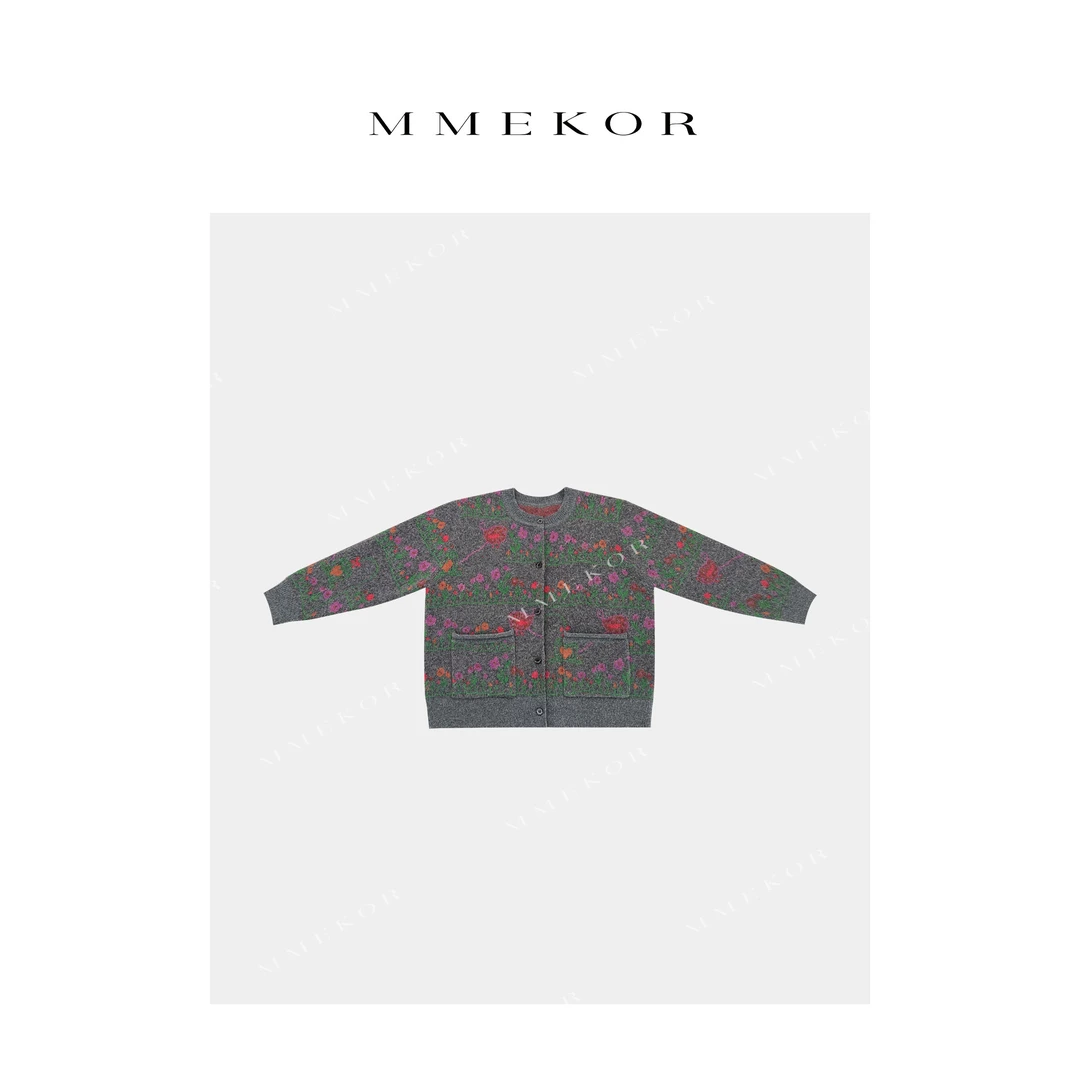 MMEKOR“佩特拉花城”毛衣 2025新款活力常青藤百搭上衣 89002