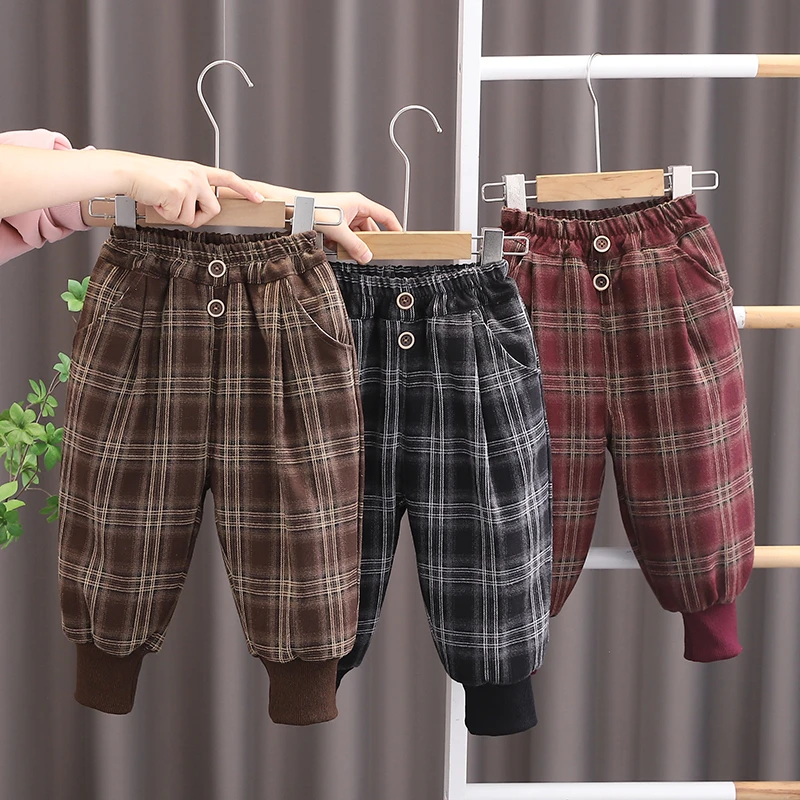 【加绒加厚】男童棉裤冬季新款男宝宝保暖裤休闲外穿儿童长裤冬装潮