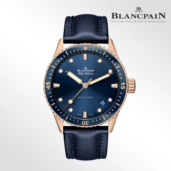 99新  Blancpain宝珀/五十噚5000/表径43mm/公价216500腕表