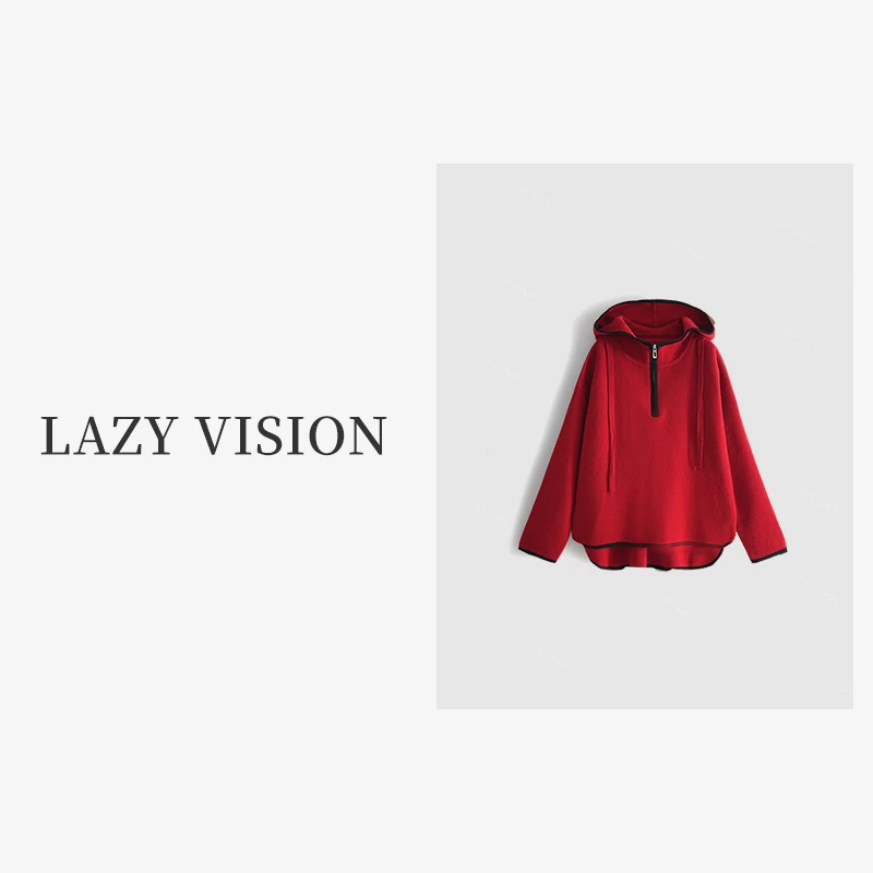 LAZYVISION【小红帽】连帽针织卫衣ZM2-10413小小