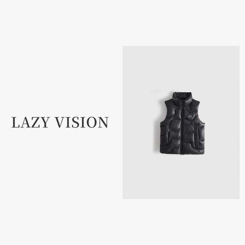 LAZYVISION95白鹅绒气质时尚高级感百搭鹅绒马夹女ZMD-20733小小