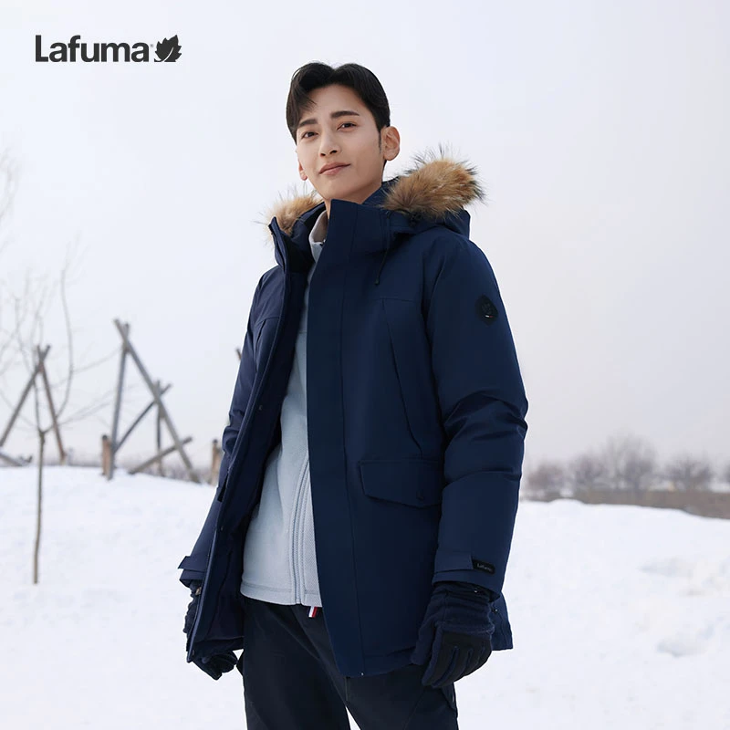 LAFUMA乐飞叶户外防泼水加厚羽绒服男大鹅绒防寒服外套LMJU4DH66