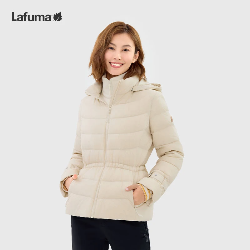 LAFUMA乐飞叶户外秋冬90%绒子轻量羽绒服女可拆卸帽LFJU4CY95
