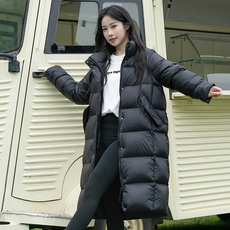 波司登【有卷】新款韩版女显瘦时尚休闲气质保暖轻盈加厚羽绒服长款