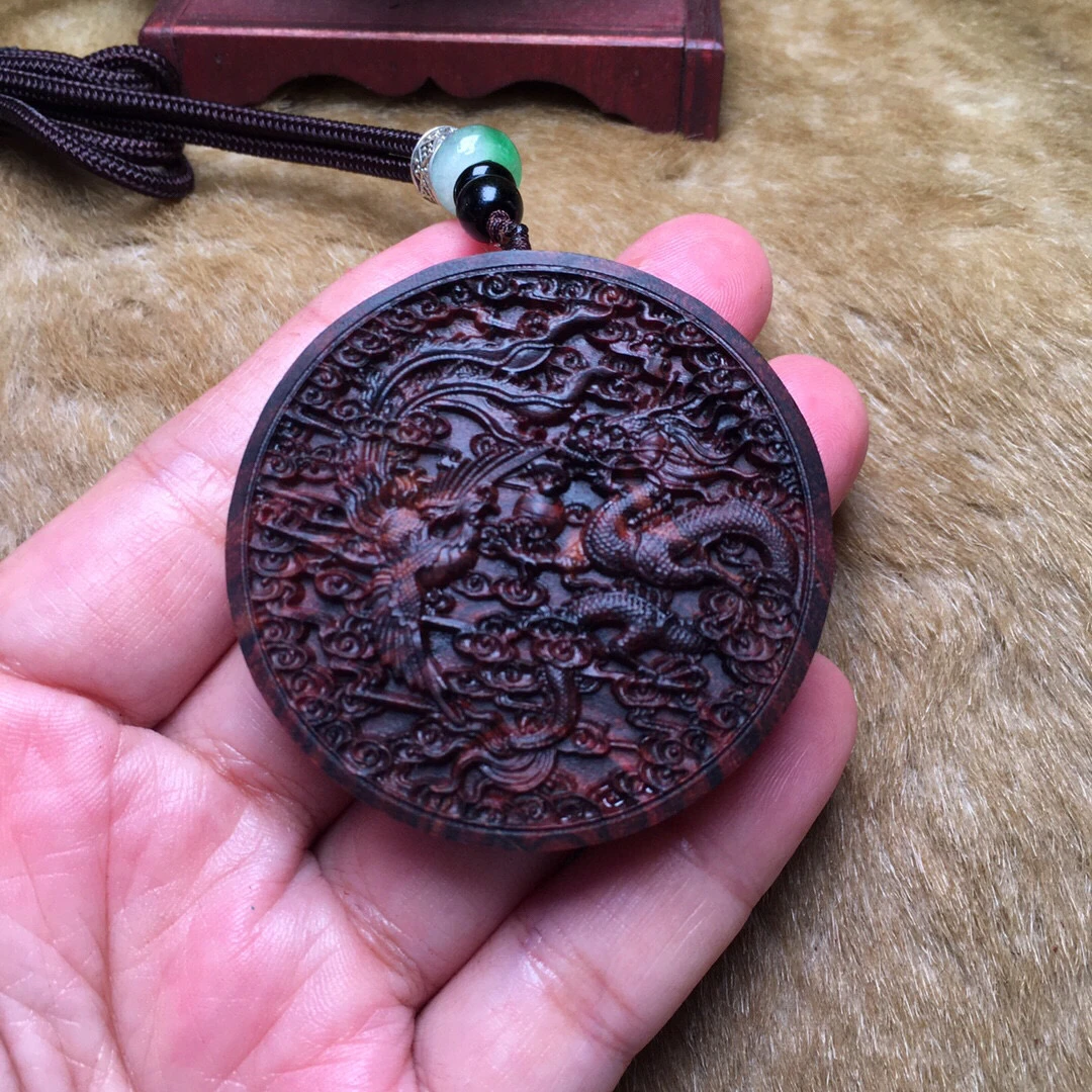 海南黄花梨   龙凤呈祥   5*5牌子