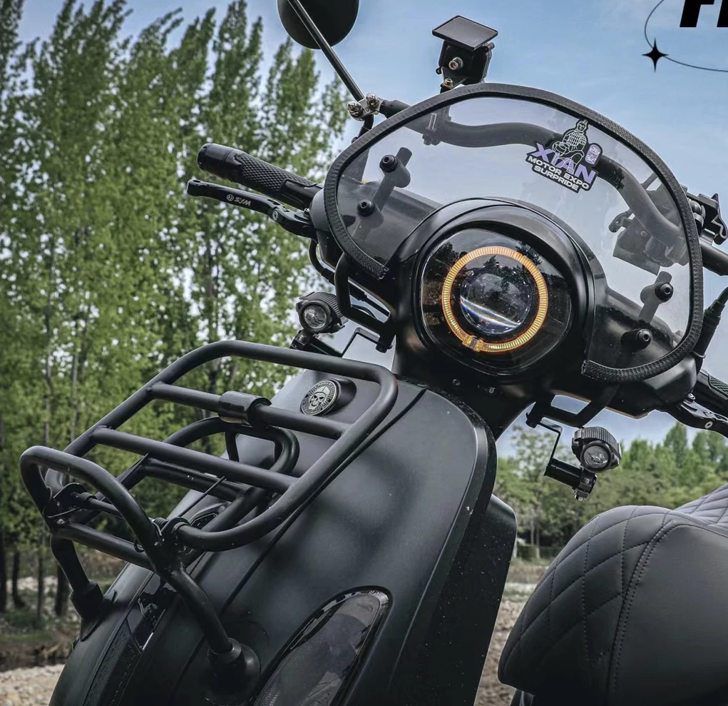 三阳飞度4 fiddle4 不锈钢书包架 前货架含打孔工具