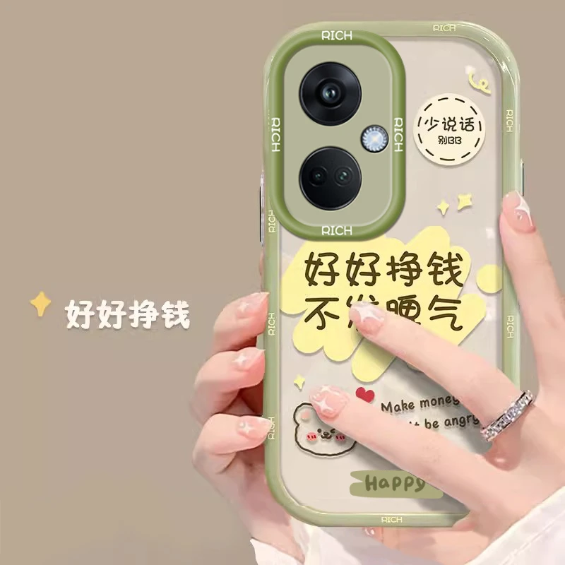 PJC110手机壳新款网红透明全包气囊防摔硅胶软壳女款创意OPPOK11