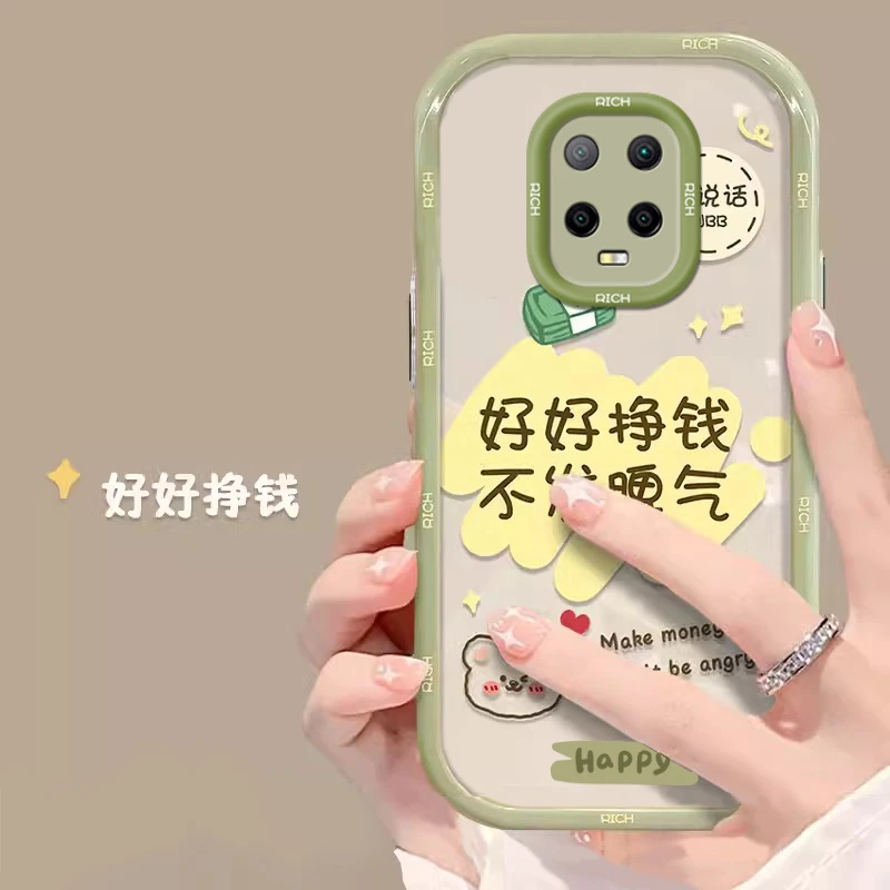 红米10Xpro手机壳新款网红透明全包气囊防摔硅胶软壳女款创意可爱