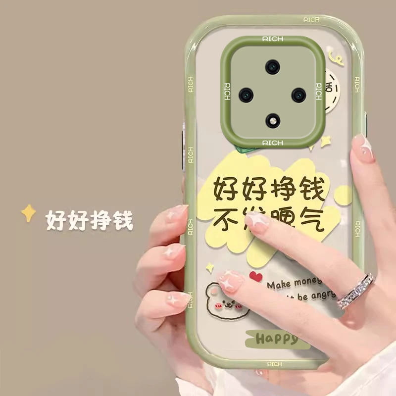华为hinova9z手机壳新款网红透明全包气囊防摔硅胶软壳女创意可爱
