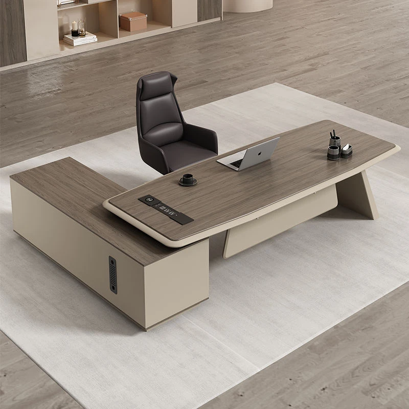 新款办公桌简约现代老板办公桌高端主管大班台商用办公家具经理桌