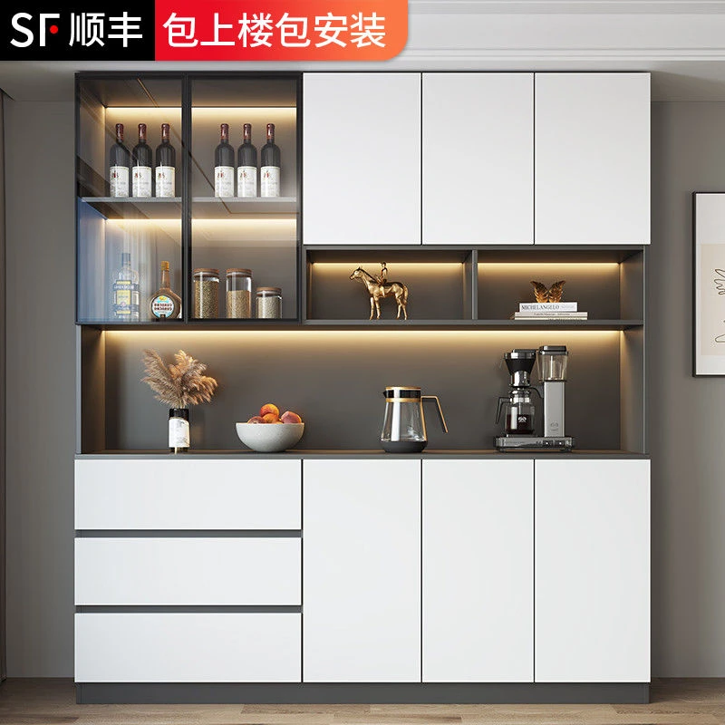 餐边柜高柜一体靠墙现代简约轻奢客厅餐厅家用茶水酒柜收纳储物柜