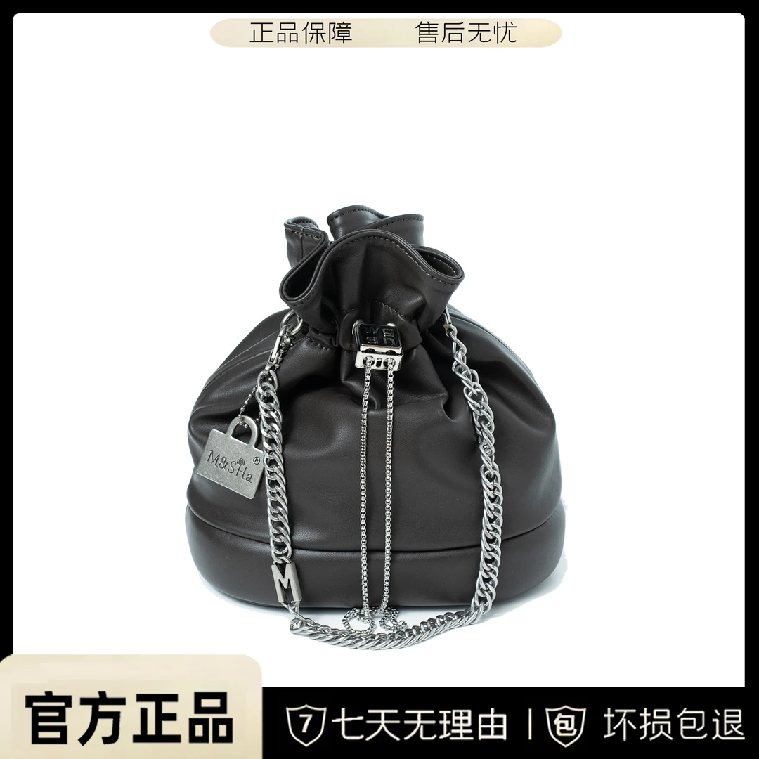 BV&BP新款链条经典小福袋通勤女包BV7934-酱咖色