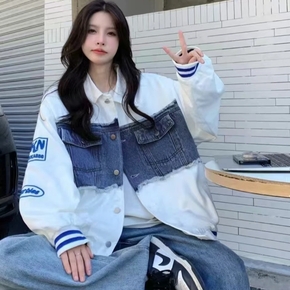 691-700 芊芊女装  商家编码时尚百搭小众宽松设计感潮流休闲外套