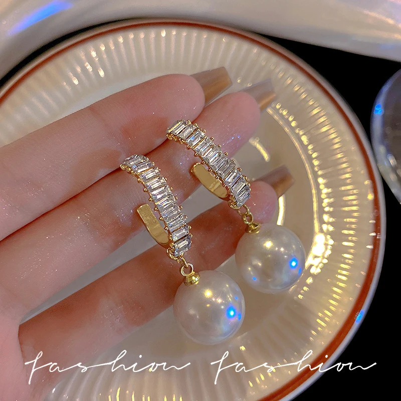 合金亚克力耳饰 法式耳坠女高级感网红轻奢大气耳饰夸张个性耳钉