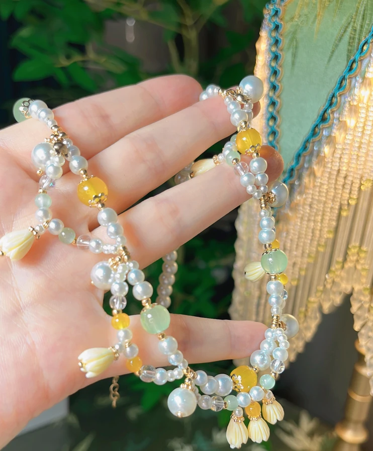 晶梦铃兰花古风配饰