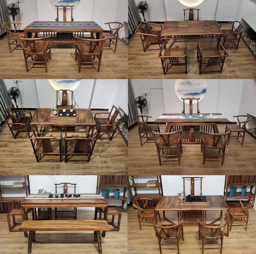 选定新中式茶桌阳台禅意茶椅桌椅！请谨慎下单（定制实木椅子桌子