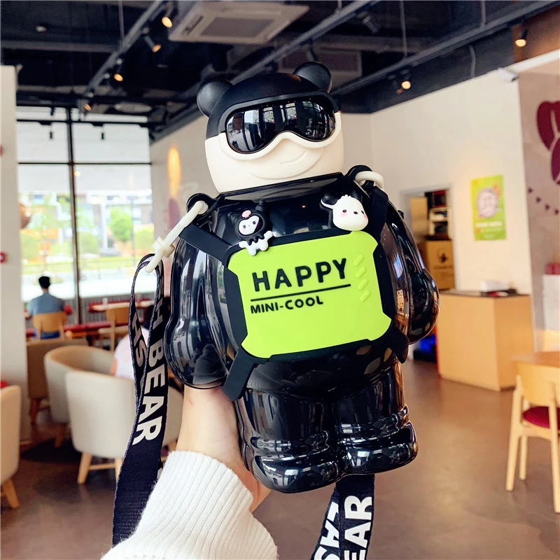 儿童保温杯男生潮玩高颜值316水杯女新款2023吸管杯子便携保温壶