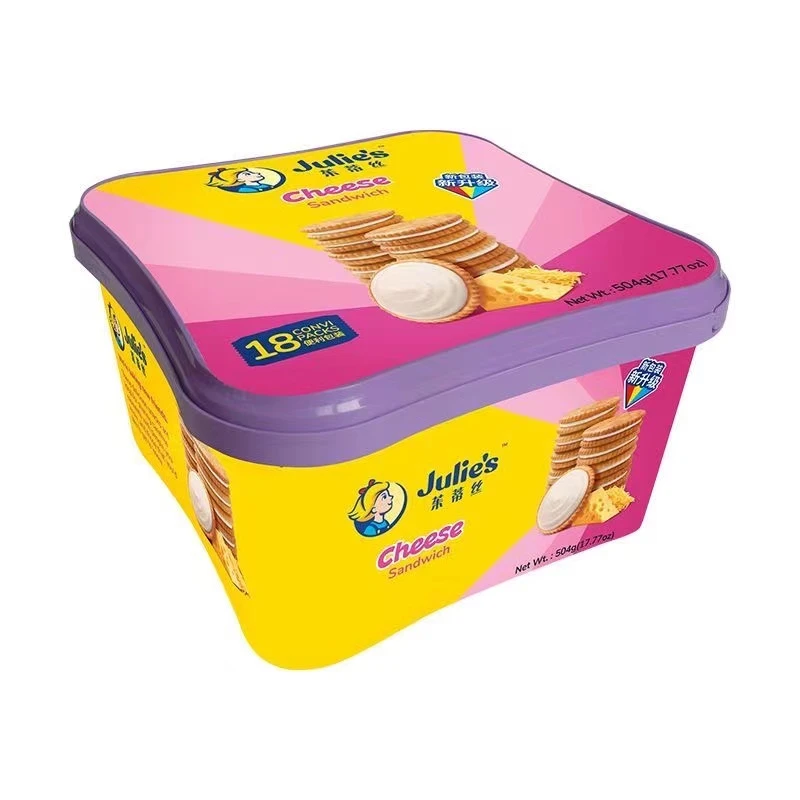 马来西亚茱蒂丝乳酪夹心饼干504g早点心饼干独立小包装 24/10月